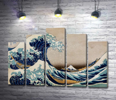 Модульна картина "Велика хвиля (The great wave)"