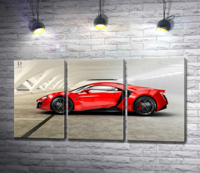 Модульная картина "Идеальные изгибы линий в эксклюзивном автомобиле Lykan HyperSport"
