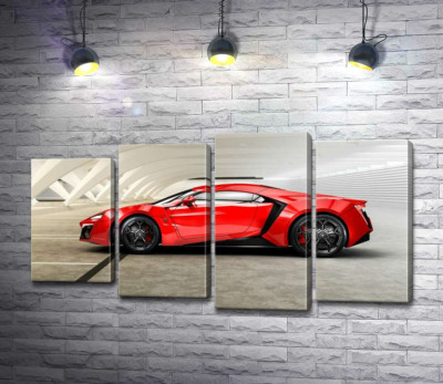 Ідеальні вигини ліній в ексклюзивному автомобілі Lykan HyperSport