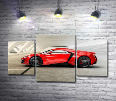 Идеальные изгибы линий в эксклюзивном автомобиле Lykan HyperSport