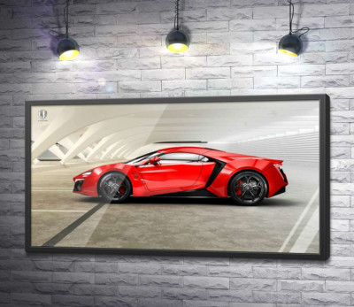 Постер "Идеальные изгибы линий в эксклюзивном автомобиле Lykan HyperSport"