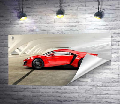 Идеальные изгибы линий в эксклюзивном автомобиле Lykan HyperSport