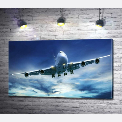 На посадку: американский самолет "Jumbo Jet"