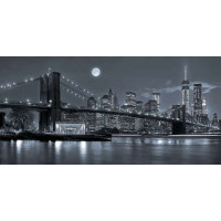 Тусклый вечер у Бруклинского моста (Brooklyn Bridge)