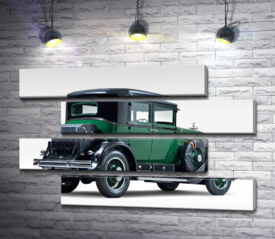 Модульна картина "Зелений автомобіль Кадилак (Cadillac) американського гангстера Аль Капоне"