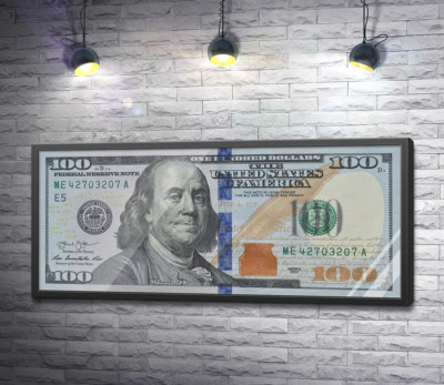 Постер "Нова купюра 100 доларів"