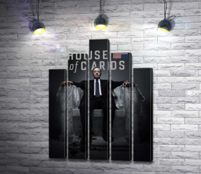 Фрэнсис Андервуд на интригующем постере к фильму "Карточный дом" ("House of cards")