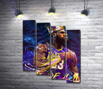 Баскетболист Леброн Джеймс (LeBron James) - король Лос-Анджелеса