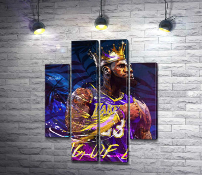 Баскетболіст Леброн Джеймс (LeBron James) - король Лос-Анджелеса
