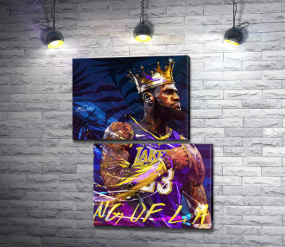 Баскетболіст Леброн Джеймс (LeBron James) - король Лос-Анджелеса