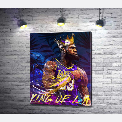 Баскетболіст Леброн Джеймс (LeBron James) - король Лос-Анджелеса