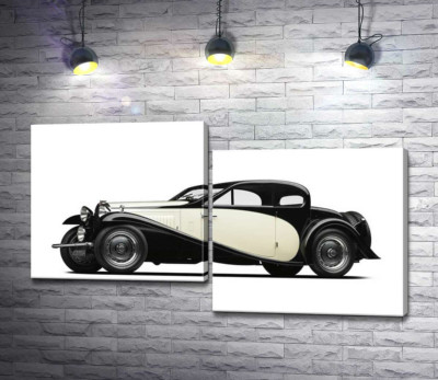 Элегантный французский автомобиль Бугатти (Bugatti Type 46)