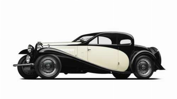 Элегантный французский автомобиль Бугатти (Bugatti Type 46)