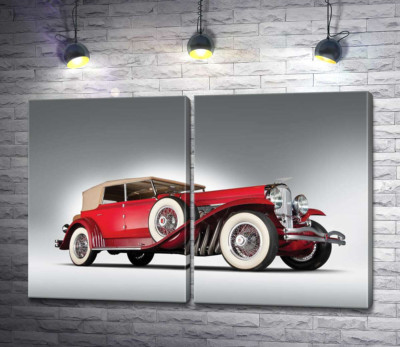Модульна картина "Старовинний автомобіль 1920 року американської компанії Duesenberg"