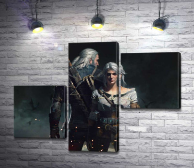 Сміливі герої гри "Відьмак"(Witcher): Геральт і Цирі