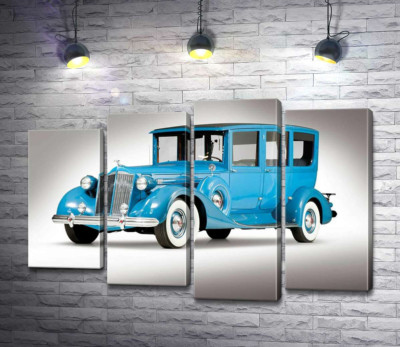 Модульна картина "Блакитний лімузин 1937 року американської компанії Packard"