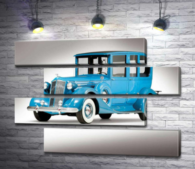 Модульна картина "Блакитний лімузин 1937 року американської компанії Packard"