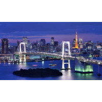 Свет радужного моста в Токио