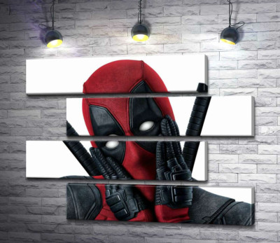 Модульна картина "Портрет Дедпула (Deadpool), що мило позує"