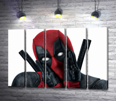 Модульна картина "Портрет Дедпула (Deadpool), що мило позує"