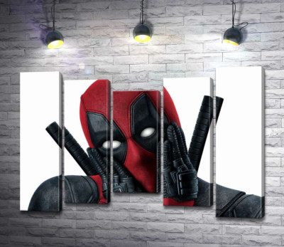 Модульна картина "Портрет Дедпула (Deadpool), що мило позує"