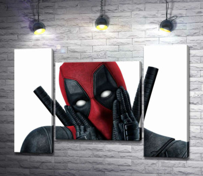 Портрет Дедпула (Deadpool), що мило позує