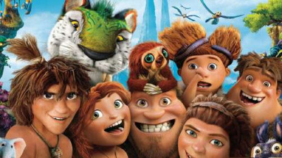 Назад в минуле з героями мультфільму "Сімейка Крудс" (The Croods)