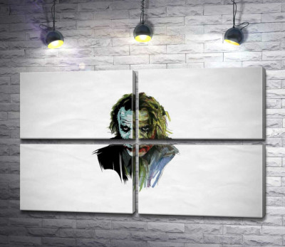 Арт-портрет Джокера (Joker) с угрожающим взглядом