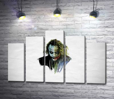 Модульна картина "Арт-портрет Джокера (Joker) із загрозливим поглядом"