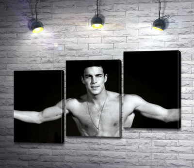 Модульна картина "Брутальний Маріо Касас (Mario Casas) із оголеним торсом"