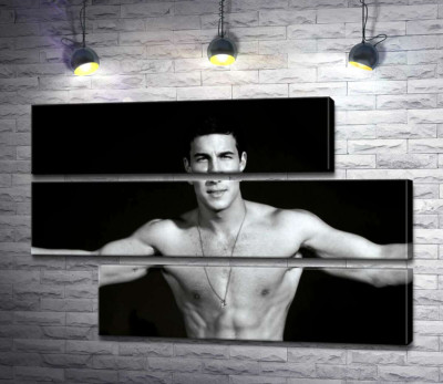 Модульна картина "Брутальний Маріо Касас (Mario Casas) із оголеним торсом"