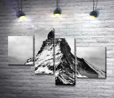 Модульная картина "Острый заснеженный шпиль горы Маттерхорн (Matterhorn)"