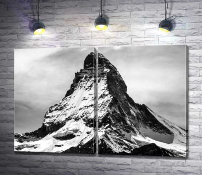 Модульная картина "Острый заснеженный шпиль горы Маттерхорн (Matterhorn)"