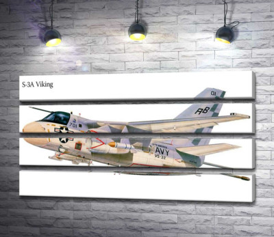 Американський воєнний винищувач літак S-3A Viking