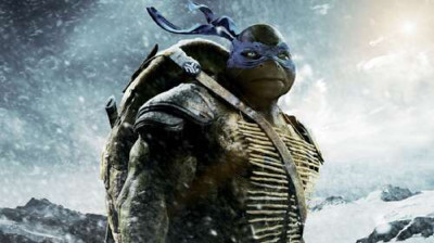 Сміливий лідер Черепашок-ніндзя (Teenage Mutant Ninja Turtles), Леонардо, серед засніжених гір
