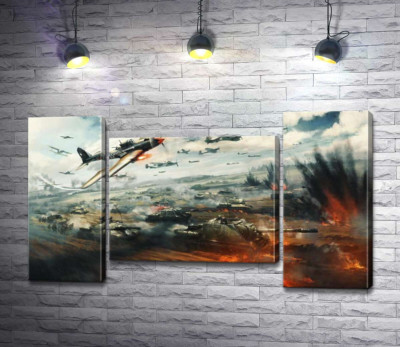 В пеклі танкової та авіаційної битви