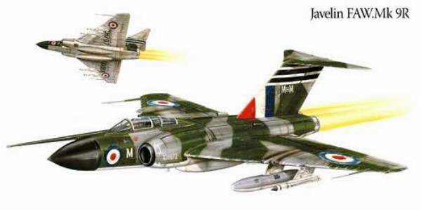 Британський "Спис" (Javelin FAW.Mk 9R) літак-винищувач