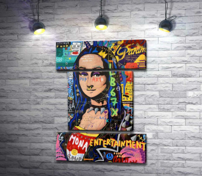 Модульная картина "Панк Мона Лиза (Punk Monalisa)"