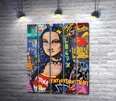 Модульна картина "Панк Мона Ліза (Punk Monalisa)"