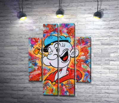 Моряк Папай (Popeye) подмигивает
