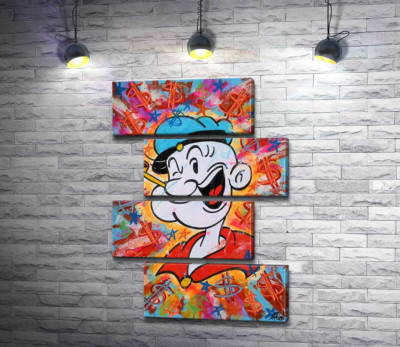Моряк Папай (Popeye) подмигивает