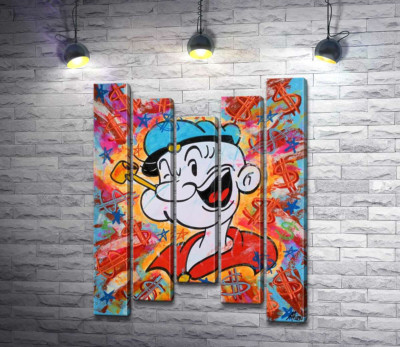 Моряк Папай (Popeye) подмигивает