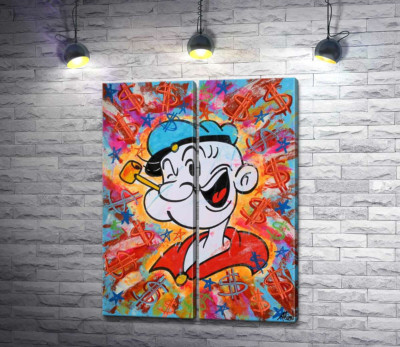 Моряк Папай (Popeye) подмигивает