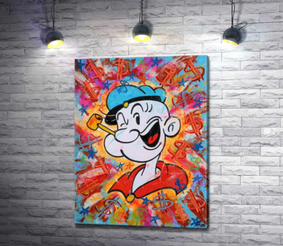Моряк Папай (Popeye) подмигивает