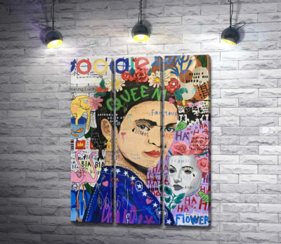 Модульная картина "Маска Фриды (Frida Mask)"