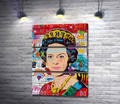 Модульная картина "Боже, храни королеву (God save the queen)"