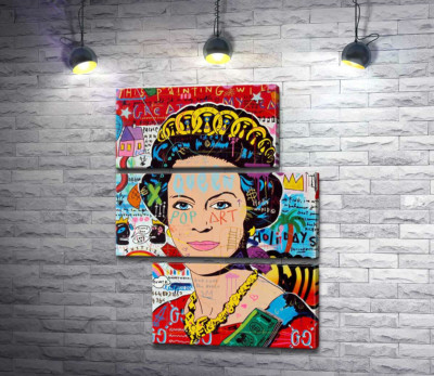 Модульна картина "Боже, бережи королеву (God save the queen)"