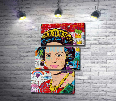 Модульна картина "Боже, бережи королеву (God save the queen)"