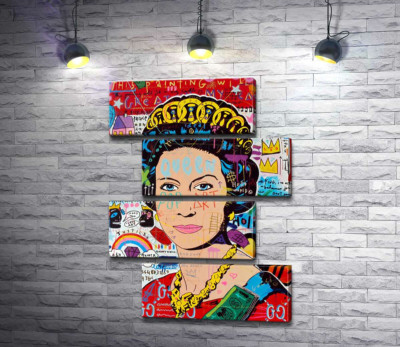 Модульная картина "Боже, храни королеву (God save the queen)"