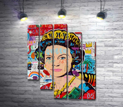 Модульная картина "Боже, храни королеву (God save the queen)"